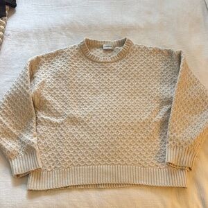 Sunday Best Cream Knit Pullover
